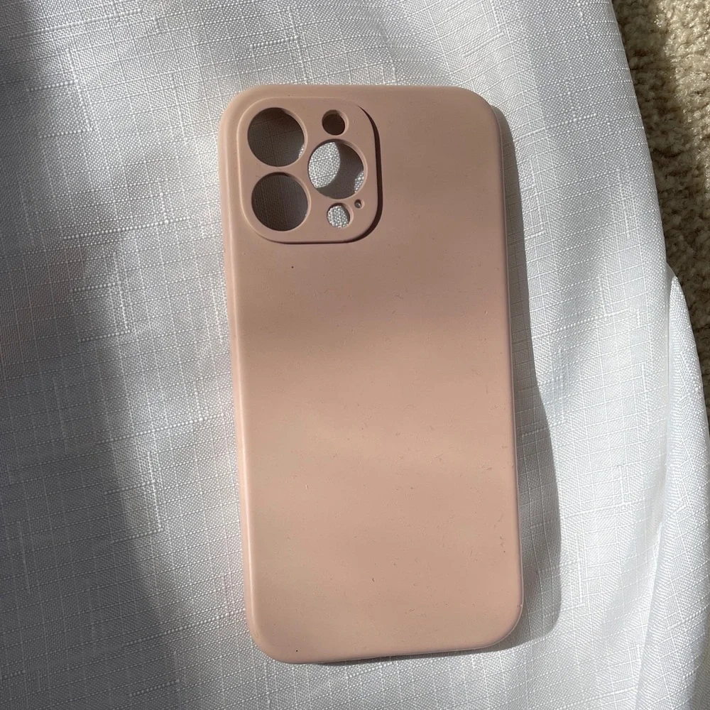 Blush Silicone Phone Case. Fits a iPhone 13 Pro Max
